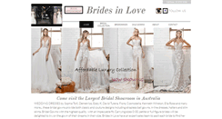 Desktop Screenshot of bridesinlove.com.au