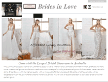 Tablet Screenshot of bridesinlove.com.au